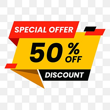 50 % discount